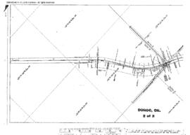Plat Map of Northern Pacific Facilities at Duroc, Oregon, 1917