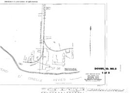 Plat Map of Great Northern Facilities at Dover, Idaho, 1960
