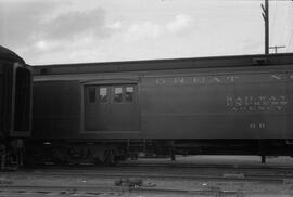 Great Northern Railway Post Office Car 69, Bellingham, Washington, undated