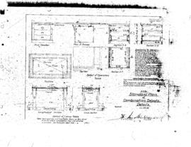 Northern Pacific Engineering Drawing, Depot at Kent, Washington, 1916