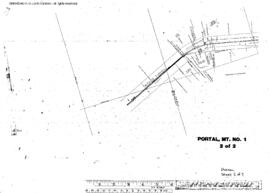 Plat Map of Great Northern Facilities at Portal, Montana, 1904