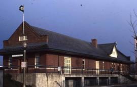 Northern Pacific depot at Kelso, Washington, in 1988.