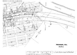 Plat Map of Northern Pacific Facilities at Prosser, Washington, undated