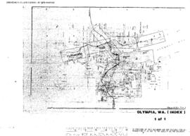 Plat Map Index of Northern Pacific Facilities at Olympia, Washington, undated