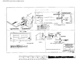 Northern Pacific Engineering Drawing, Engine House at East Lewiston, Idaho, 1963