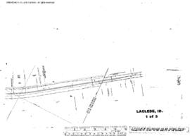 Plat Map of Great Northern Facilities at Laclede, Idaho, 1943
