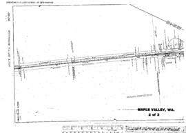 Plat Map of Pacific Coast Railroad Facilities at Maple Valley, Washington, 1915