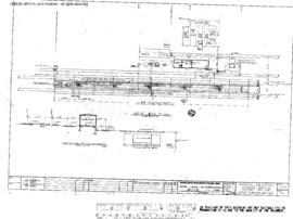 Northern Pacific Engineering Drawing, Locomotive Servicing Facilities at Mandan, North Dakota, 1978