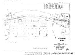 Plat Map of Spokane, Portland, and Seattle Railway Facilities at Avon, Oregon, 1914