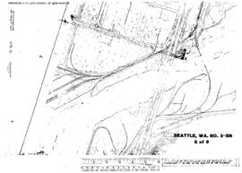 Plat Map of Burlington Northern Facilities at Seattle, Washington, 1972