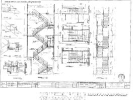 Chicago, Burlington and Quincy Engineering Drawing, Yard Office at Alliance, Nebraska, 1981