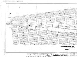 Plat Map of Spokane, Portland, and Seattle Railway Facilities at Terrebone, Oregon, 1916