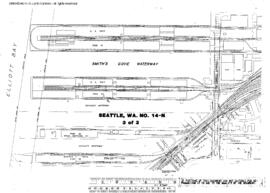 Plat Map of Northern Pacific Facilities at Seattle, Washington, 1948