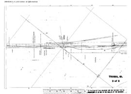 Plat Map of Great Northern Facilities at Thama, Idaho, 1972