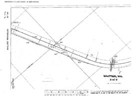 Plat Map of Milwaukee Road Facilities at Whittier, Washington, 1915