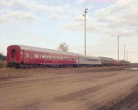 Simpson Timber Company Passsenger Special at Shelton, Washington in 1990.