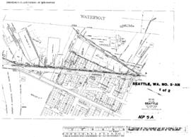 Plat Map of Northern Pacific Facilities at Seattle, Washington, 1945