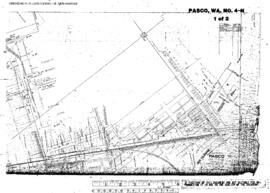Plat Map of Northern Pacific Facilities at Pasco, Washington, undated