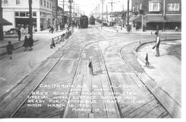 Seattle Municipal Railway Track, Seattle, Washington, 1926