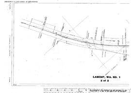 Plat Map of Spokane, Portland, and Seattle Railway Facilities at Lamont, Washington, 1916