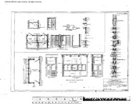Milwaukee Road Engineering Drawing, Storage Warehouse and Offices at Great Falls, Montana, 1916