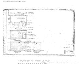 Burlington Northern Engineering Drawing, Unnamed Structure at Longview, Washington, undated