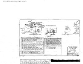 Northern Pacific Engineering Drawing, Depot at Woodland, Washington, 1960