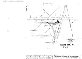 Plat Map of Northern Pacific Facilities at Grand Junction, Idaho, 1956