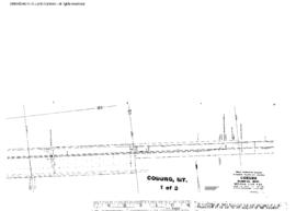 Plat Map of Great Northern Facilities at Coburg, Montana, 1966