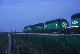 Burlington Northern 8142, Burlington Northern 7154, Burlington Northern 6791 at Roberts Bank, Bri...