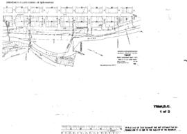 Plat Map of Great Northern Facilities at Ymir, British Columbia, 1934