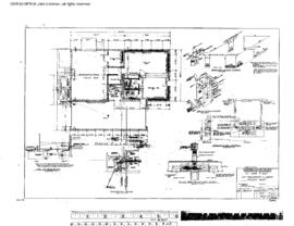 Northern Pacific Engineering Drawing, Northern Pacific Transport Company Depot at Polson, Montana...