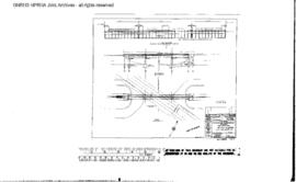 Northern Pacific Engineering Drawing: Plan and Elevation, Bridge 0.1, Shelton, Washington, 1944