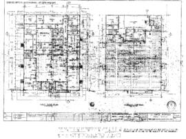 Chicago, Burlington and Quincy Engineering Drawing, Yard Office at Alliance, Nebraska, 1981