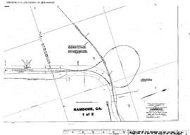 Plat Map of Great Northern Facilities at Hambone, California, 1934