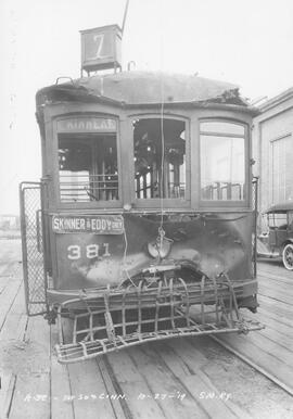 Seattle Municipal Railway Car 381, Seattle, Washington, 1919