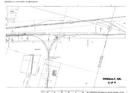 Plat Map of Great Northern Facilities at Chemult, Oregon, 1941