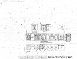 Northern Pacific Engineering Drawing, Freight House at Brainerd, Minnesota, 1902