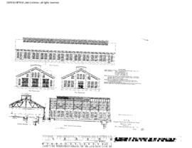 Northern Pacific Engineering Drawing, Machine Shop at Parkwater, Washington, 1912