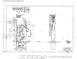 Northern Pacific Engineering Drawing, Sand Facilities at Helena, Montana, 1957