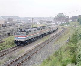 Amtrak Coast Starlight at Tacoma, Washington, in 1984.