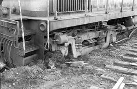 Burlington Northern diesel locomotive 4065 at Aberdeen Junction, Washington in 1975.