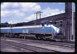 Great Northern Diesel Locomotive 328 at Saint Paul, Minnesota, 1968