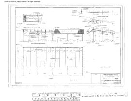 Great Northern Engineering Drawing, Maintenance of Way Storage Shed at South Klamath, Oregon, 1968