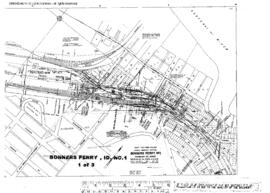 Plat Map of Great Northern Facilities at Bonners Ferry, Idaho, 1967