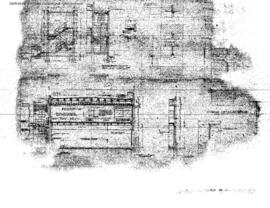 Great Northern Engineering Drawing, Freight House at King Street at Seattle, Washington, undated