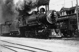 Northern Pacific steam locomotive 1384 at Fremont, Washington, circa 1925.