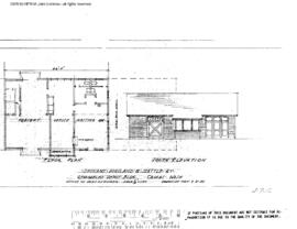 Spokane, Portland, and Seattle Railway Engineering Drawing, Depot at Camas, Washington, 1945