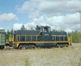 United States Army Diesel Locomotive Number 7373 at Mobase, Washington in 1980.