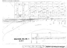 Plat Map of Great Northern Facilities at Gold Bar, Washington, 1959